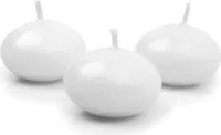 Świeca pływająca matowa biały 4cm 50szt