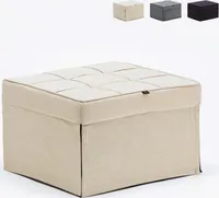 Sweet Relax Stoff Pouf Klappsessel Bett - Beige