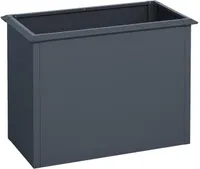 Hochbeet Design Gemüsebeet Pflanzbeet 100x50x77 cm mit Schneckenkante Anthrazit