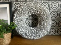 Kranz WEISS Türkranz Wandkranz 40 cm Ø