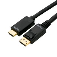 DisplayPort auf HDMI Kabel, 4K@30Hz, 2 m, schwarz