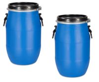 Top Qualitat Plastikfass Deckelfass mit der Schnalle 30 Liter blau NEU 