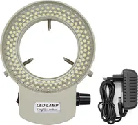 Osvětlovací LED světlo pro mikroskopy, 114 LED světelných kuliček, neoslňující přídavný zdroj světla pro mikroskopy s nastavitelným jasem