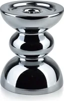 Kerzenleuchter Rita aus Glas silber 15cm x 12cm Glamour