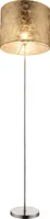 Globo Lighting Stehleuchte Metall Nickel matt, 1x E27