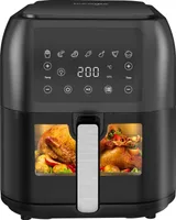 Heißluftfritteuse 8.5L XXL Heizluft Fritteuse LED-Anzeige, Air Fryer mit 7 Programmen,Ohne Öl