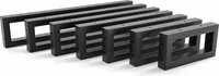 HEVVA - 10 cm hohe Waschtischhalterung  RHEIN - 20 cm Tiefe, Schwarz, 2er Set