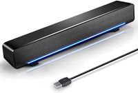 USB-betriebene Soundbar-Bluetooth-Lautsprecher für Computer, Desktop, Laptop, PC, Schwarz