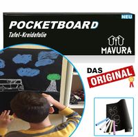 POCKETBOARD Tafelfolie Kreidefolie Blackboard Kreidetafel selbstklebend & Kreide