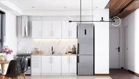 Küche Küchenzeile Küchenblock Hängeschränke Spülenschrank Anrichte mit Schubladen 180cm Weiss+Eiche Craft Gold - Inez
