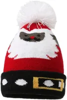Weihnachtsmützen Plüsch Uni Kinder Bommel Mütze Weihnachten Strickmütze Beanie Hat Wintermütze warme Mütze für Weihnachts Dekoration, 3#