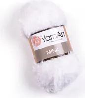 YarnArt Mink, 345 bílá