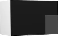 Vicco Hängeschrank Fame-Line, 60 cm Flach, Schwarz-Eiche Hochglanz/Weiß