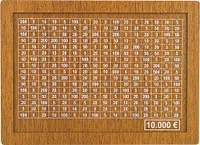 Drevená pokladnička, opakovane použiteľná pokladnička, retro pokladnička pomáha deťom a dospelým rozvíjať návyk sporenia, 10000 €, drevo