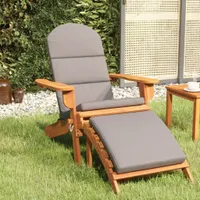 Krzesło Ogrodowe Adirondack Z Podnóżkiem, Lite Drewno Akacjowe Lumarko!