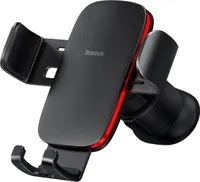 Baseus Metal Age II gravitační držák telefonu do auta do mřížky ventilace černý (SUJS000001)