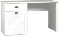 Furniture24 Schreibtisch MARIDA MDNB212LN, mit Schubkästen und Tür, Weiß