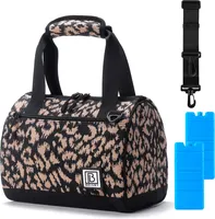 Brisby 4-lagige isolierte Kühltasche - Lunchtasche 10 Liter - Leo Muster