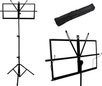 Malatec Stojan na noty 123 cm černý