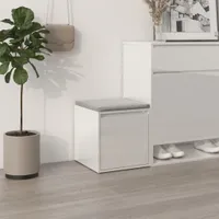 Prolenta Premium - Biała szuflada o wysokim połysku 40,5x40x40 cm materiał drewnopochodny