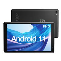 Pritom Tronpad Tablet – 7'' Android 11 Tablet PC mit 2GB RAM, 32 GB Speicher, Expand 512G, Quad Core, 1024*600 FHD Display, Dual Kamera, WiFi,  Bluetooth, mit Ledertasche