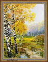 Riolis Kreuzstich-Set "Birken", Zählmuster