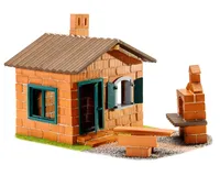 Miniatúrna tehlová stavebnica - domček s grilom
