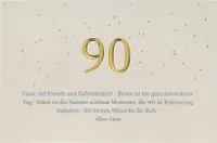 90. Geburtstag - Unverpackt – plastikfreie Verpackung