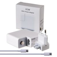 Ladegerät Macbook Pro Ladekabel 61W USB Type C für Mac Book Pro/ Air 2020 2019 2018/ iPad Pro 129/11 weiß Power Adapter