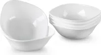 MALACASA Müslischale, Serie Esmer, 6 tlg. Schüssel Set Opalglas Salatschüssel 620 ml für 6 Personen