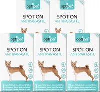 OptiPet 30x Spot On für Hunde, Spot on Hund, Spot on, Spot on Flöhe Hund, Zeckenschutz Hund