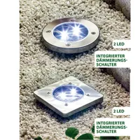 Kynast Garden LED Solar Bodenaufbauleuchte mit Erdspieß 12cm