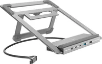 Hama USB-C dokovací stanice “Connect2Office Stand”, stojan na notebook, 12 portů