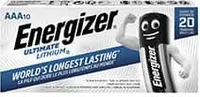 10x Baterie ENERGIZER ULTIMATE LITHIUM AAA LR03 1,5V Blister