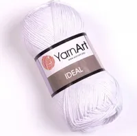 Yarn Art Ideal 220 White Strickgarn