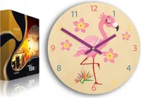 ModernClock, Wanduhr, Wanduhr für Kinder, Flamingo, stille Wanduhr, 30 cm