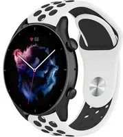 Strap-it Amazfit GTR 3 (Pro) Sportarmband (Weiß/Schwarz)