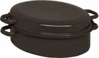 KRÜGER Gansbräter, mit Deckel 4,5 Liter, Farbe Schwarz