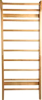 CCLIFE Sprossenwand Kletterwand Turnwand Klettergerüst Turngeräte Holz Kinder, Color:Holzoptik