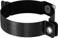 BRYZA Rohrschelle verzinkt Ø 90 mm, Schwarz RAL 9005