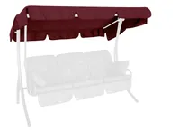 Angerer Hollywoodschaukel Sonnendach 210 x 145 cm Swingtex bordeaux