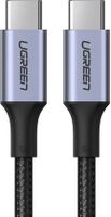 Ugreen Kábel USB typu C - USB typu C 5 A 100 W Power Delivery Quick Charge 3.0 FCP 480 Mb/s 1 m sivý (70427 US316)