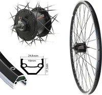 Bärwinkels 28 Zoll Vorderrad Laufrad Shimano Nabendynamo NEXUS DH-C30001 1,5 W schwarz