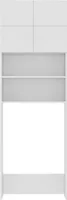 vidaXL Skriňa na práčku biela 64x25,5x190 cm Materiál drevo