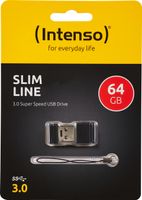 Intenso Slim Line 64 GB, USB 3.0, Kappe, 20 x 15 x 7 mm