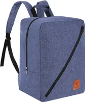Granori Handgepäck Rucksack 40x30x25 cm ideal als Reisetasche für Flüge mit z. B. Eurowings in blau