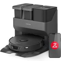 Roborock S7 Max Ultra Saugroboter mit All-in-One Station 5500 Pa,Selbsttrocknend/Warmlufttrocknung ,2.5l Staub-/3l Wassertank, Schwarz