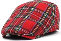 Pánska baretka Scotland-Červená KP15441