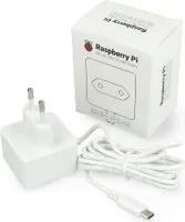 Raspberry Pi Pi Power Supply USB-C for (RPI PS 15W WT EU)