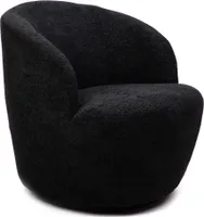 HOMLA Fotel SVINGEN obrotowy czarny 65.5x77x69cm